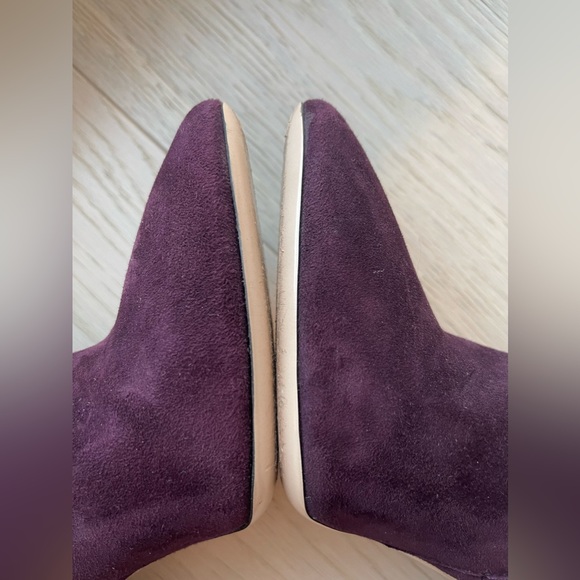 Rare find Miu Miu Suede Stiletto Bootie 7.5 dark purple - Picture 12 of 15